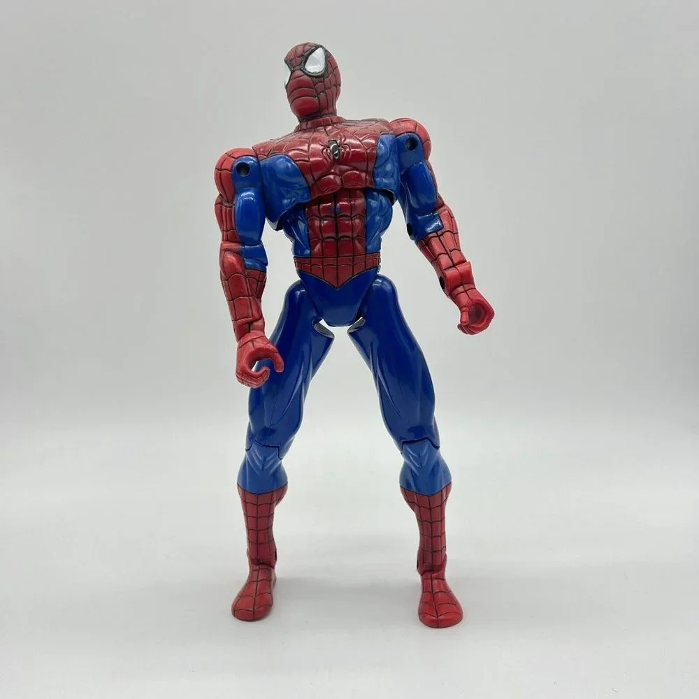 Marvel Spiderman Jointed Posable Spiderman 2000 ENT‎ Inc. 10” Action Figure Toy